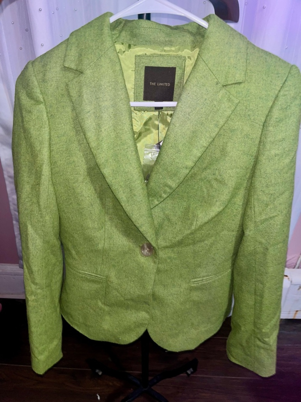 The Limited Lime Green Single-Button Women's Blazer